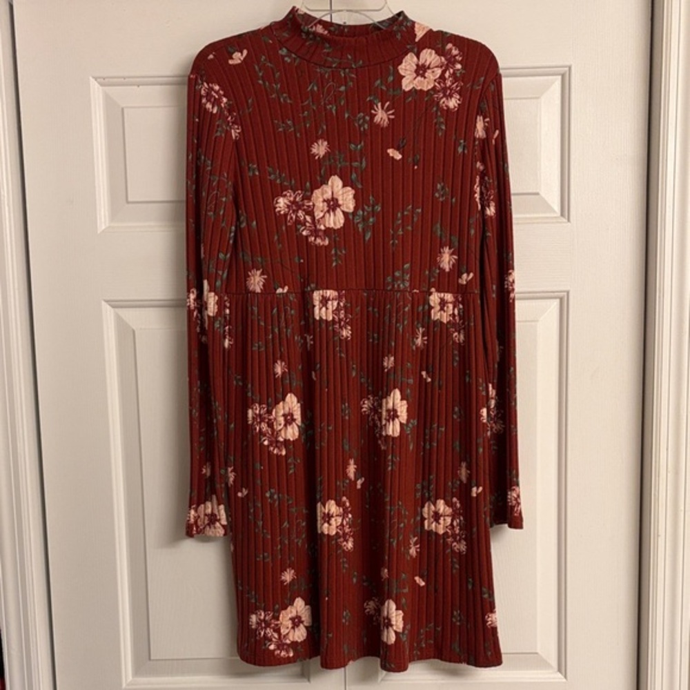 SO Floral Long Sleeve Dress